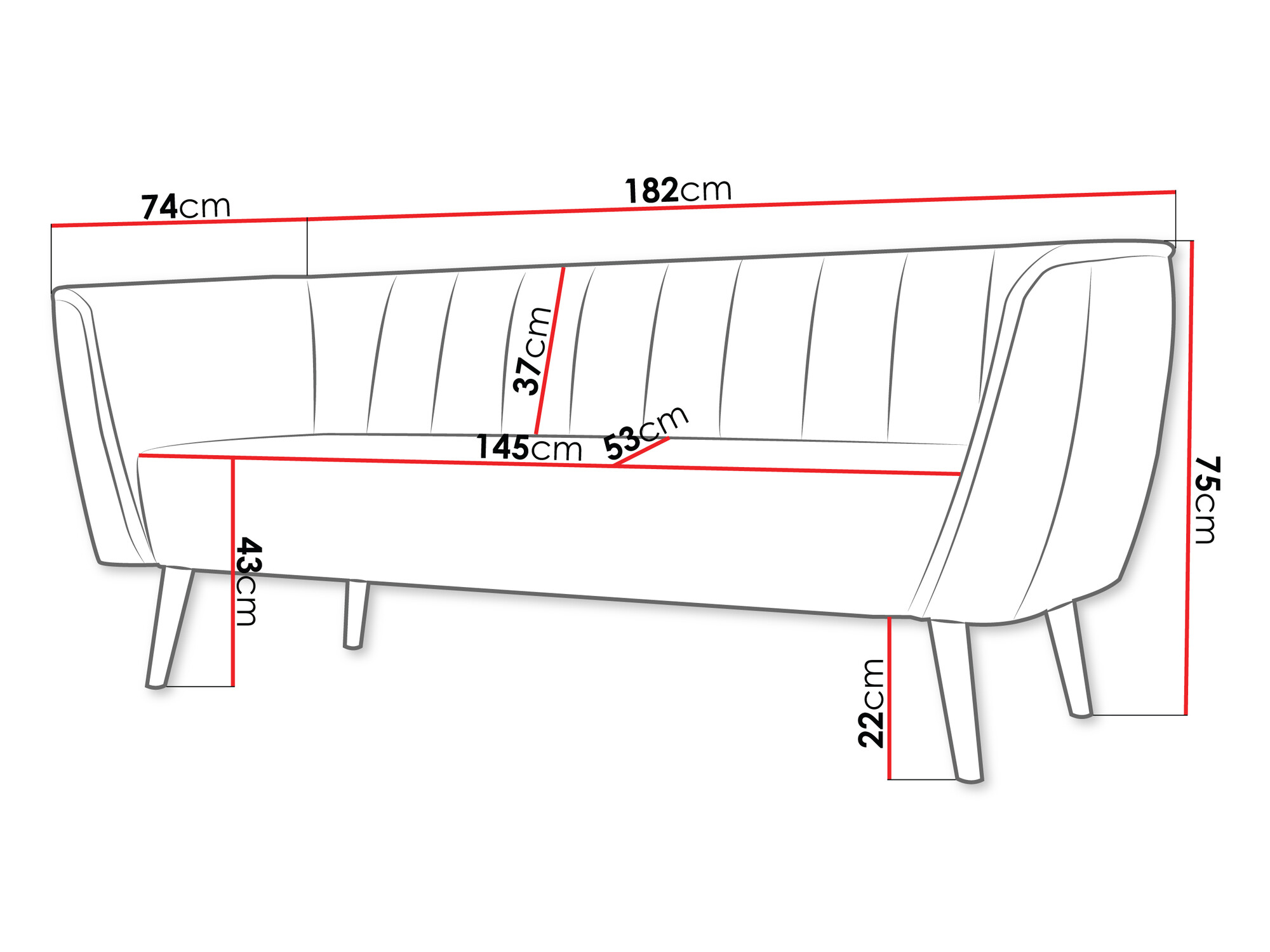 Sofa Glenview 103 (Paros 05)