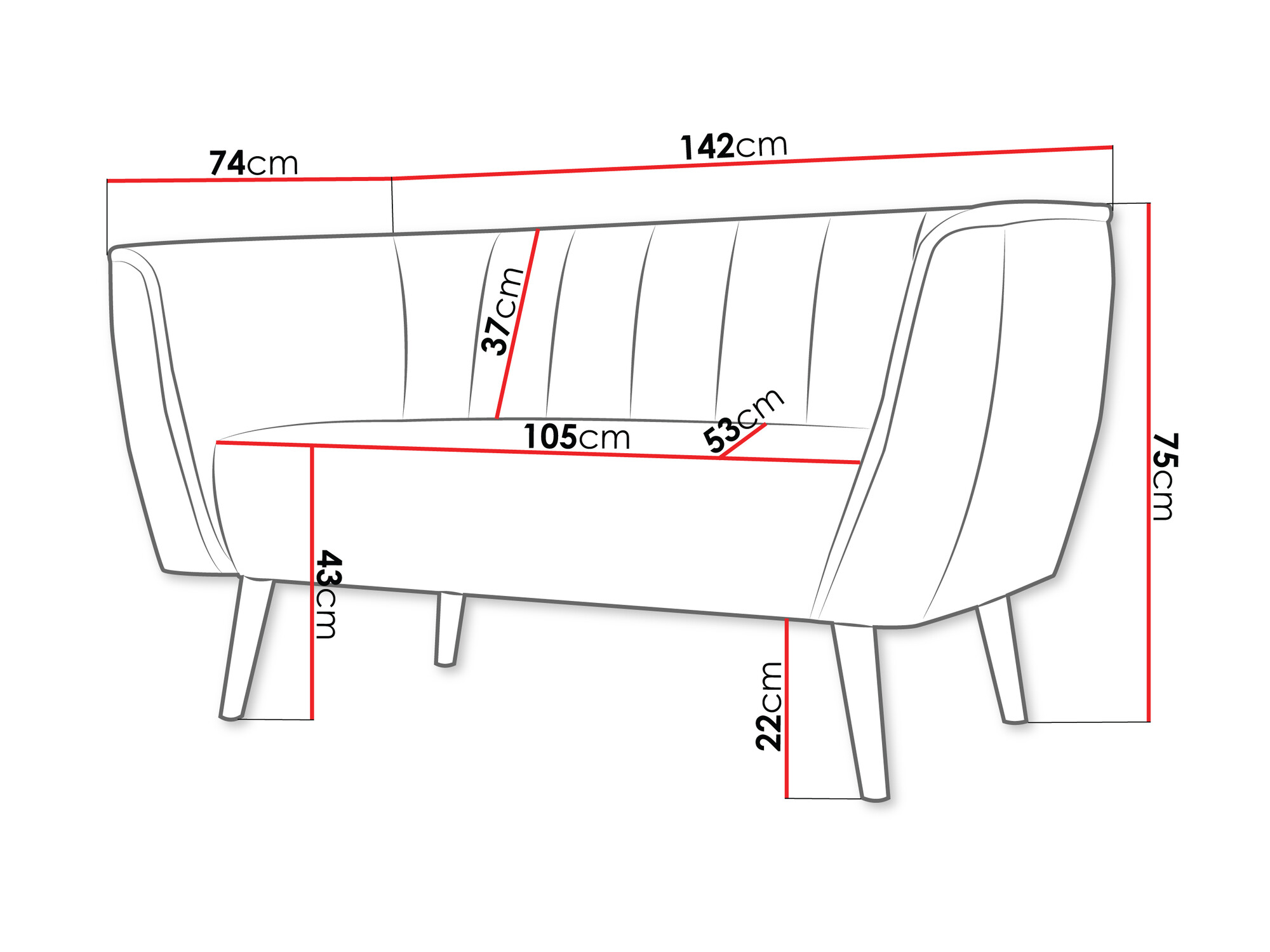 Sofa Glenview 104 (Paros 02)