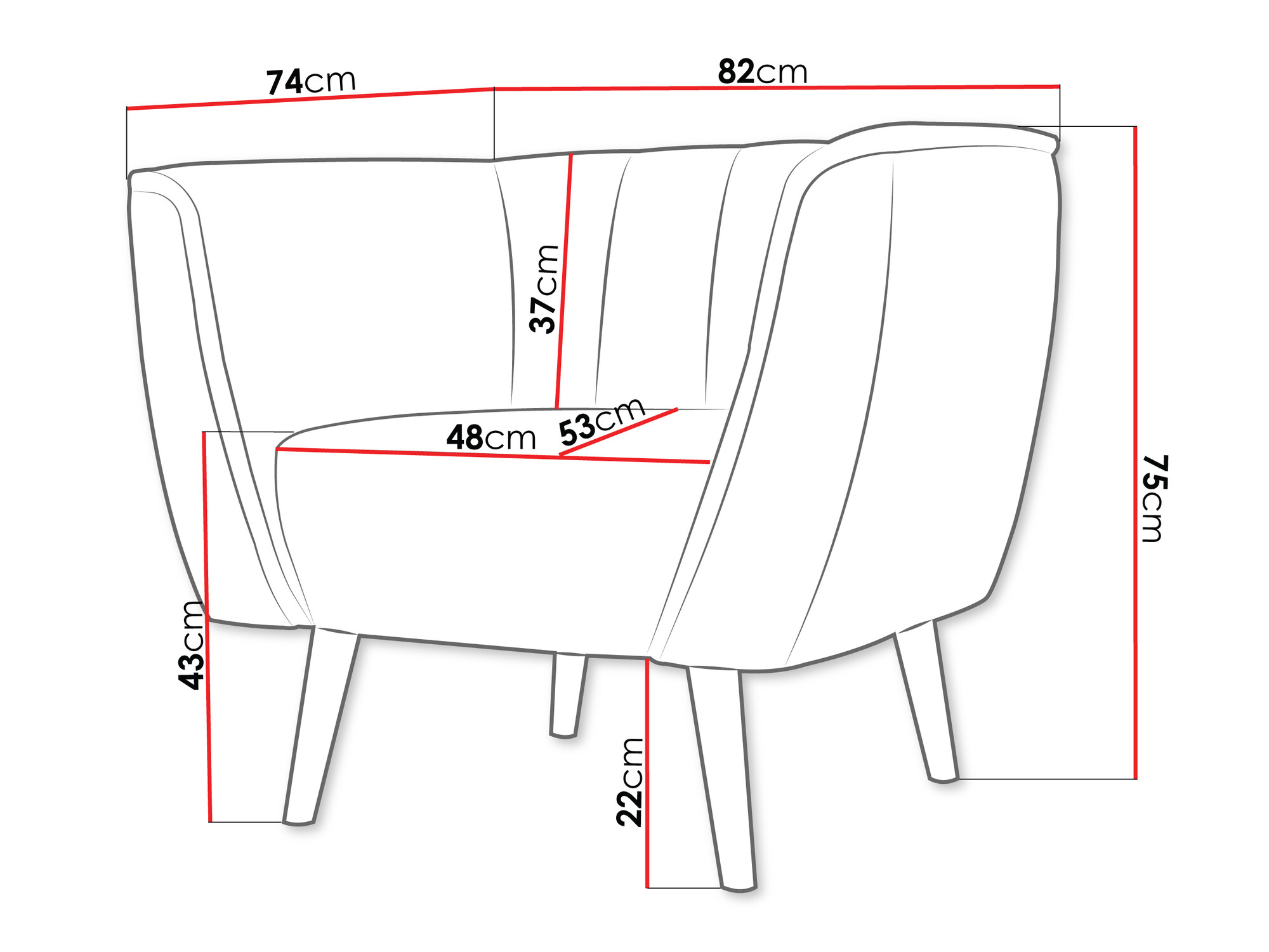 Fotelja Glenview 105 (Kronos 34)