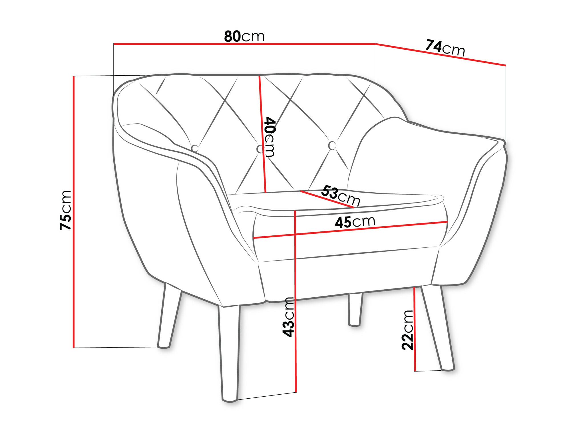 Fotelja Glenview 108 (Kronos 34)
