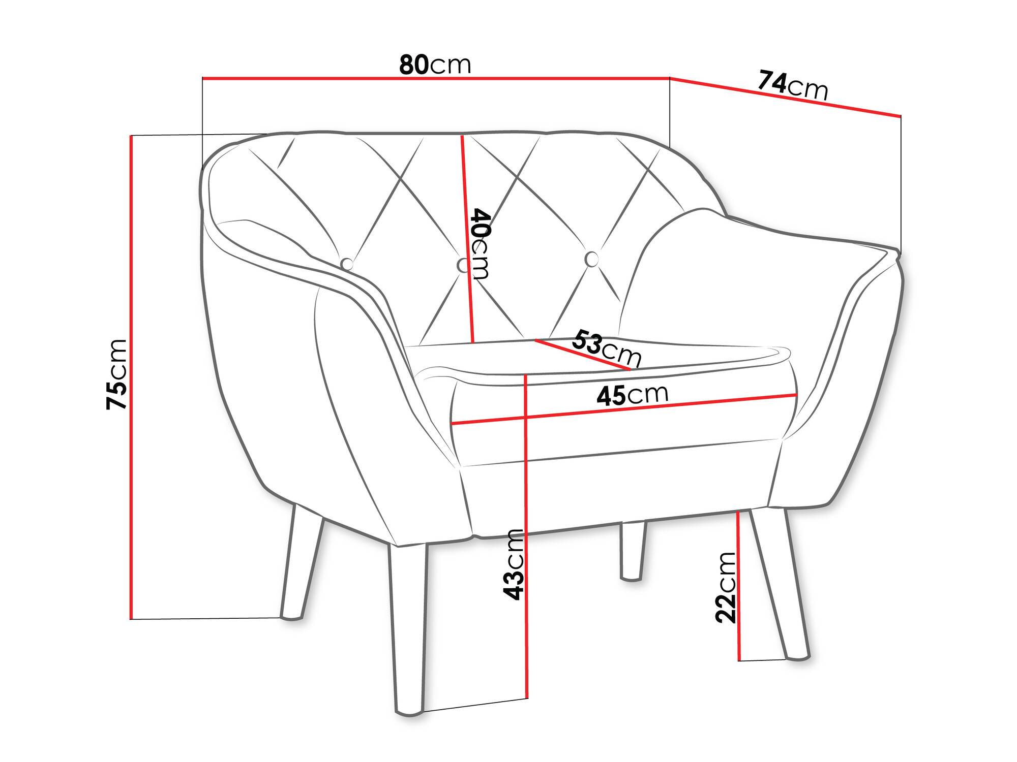 Fotelja Glenview 108 (Paros 02)