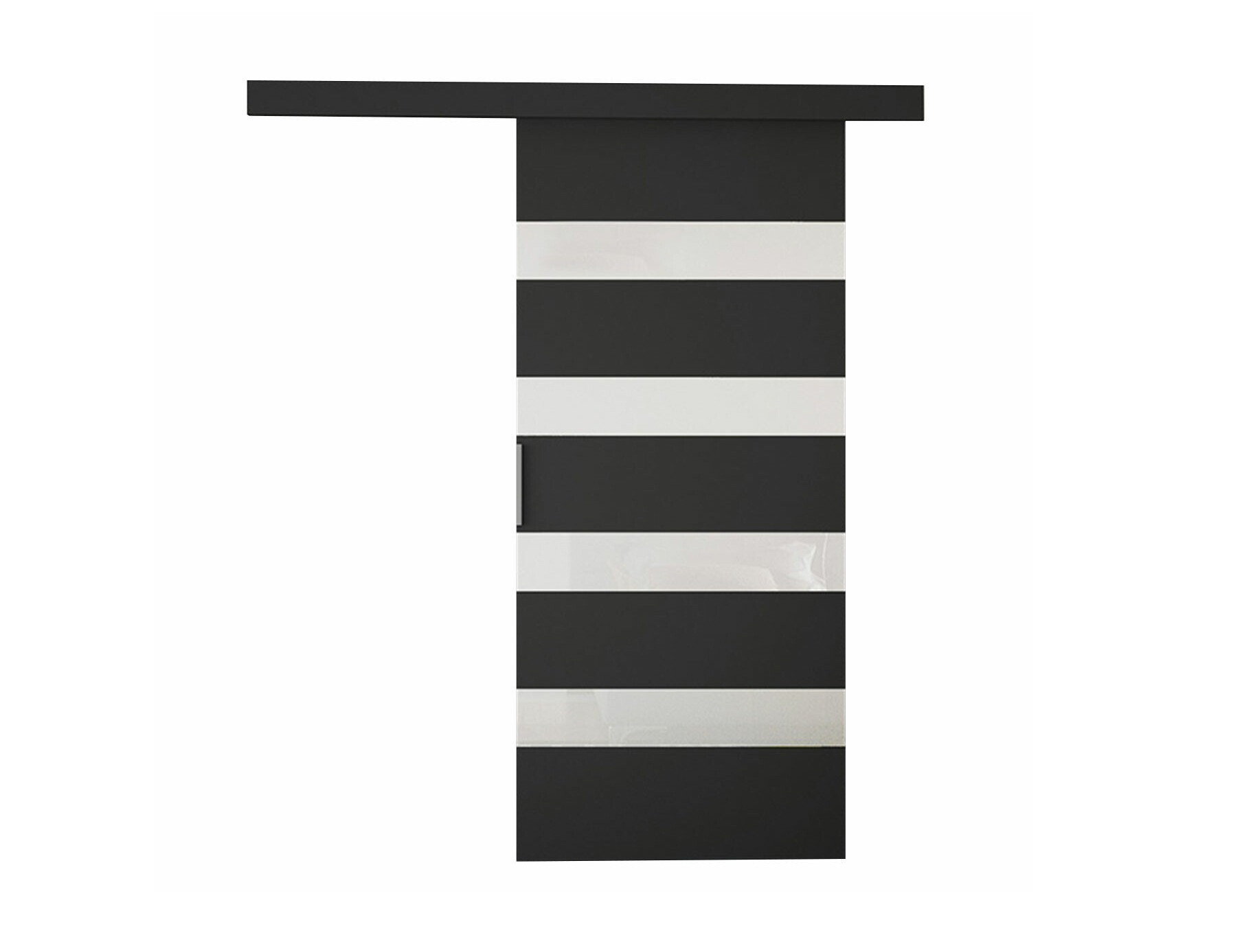 Klizna vrata Closico Portalis V (Crno + Belo)