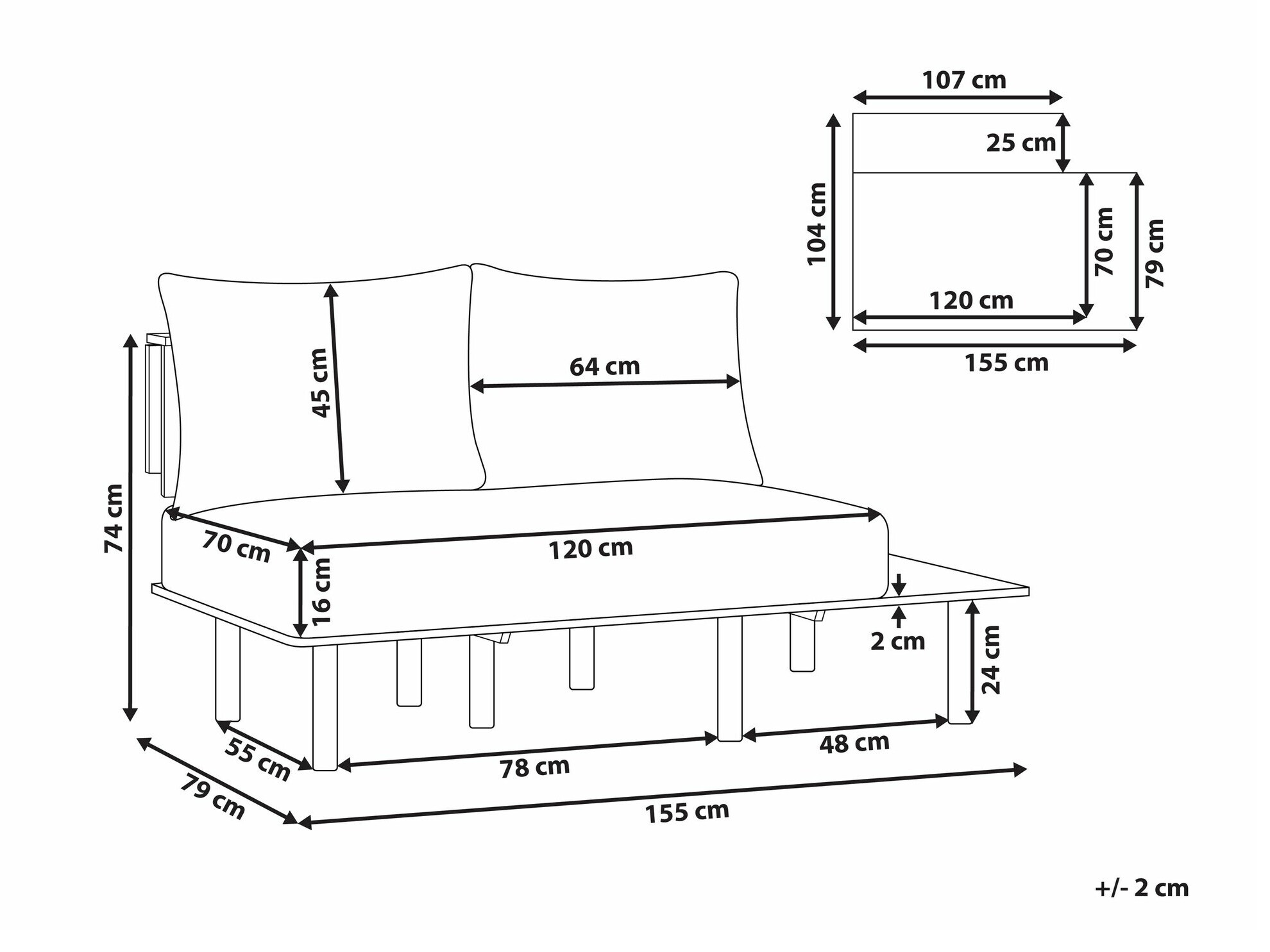 Sofa Berwyn 2211 (Bež)