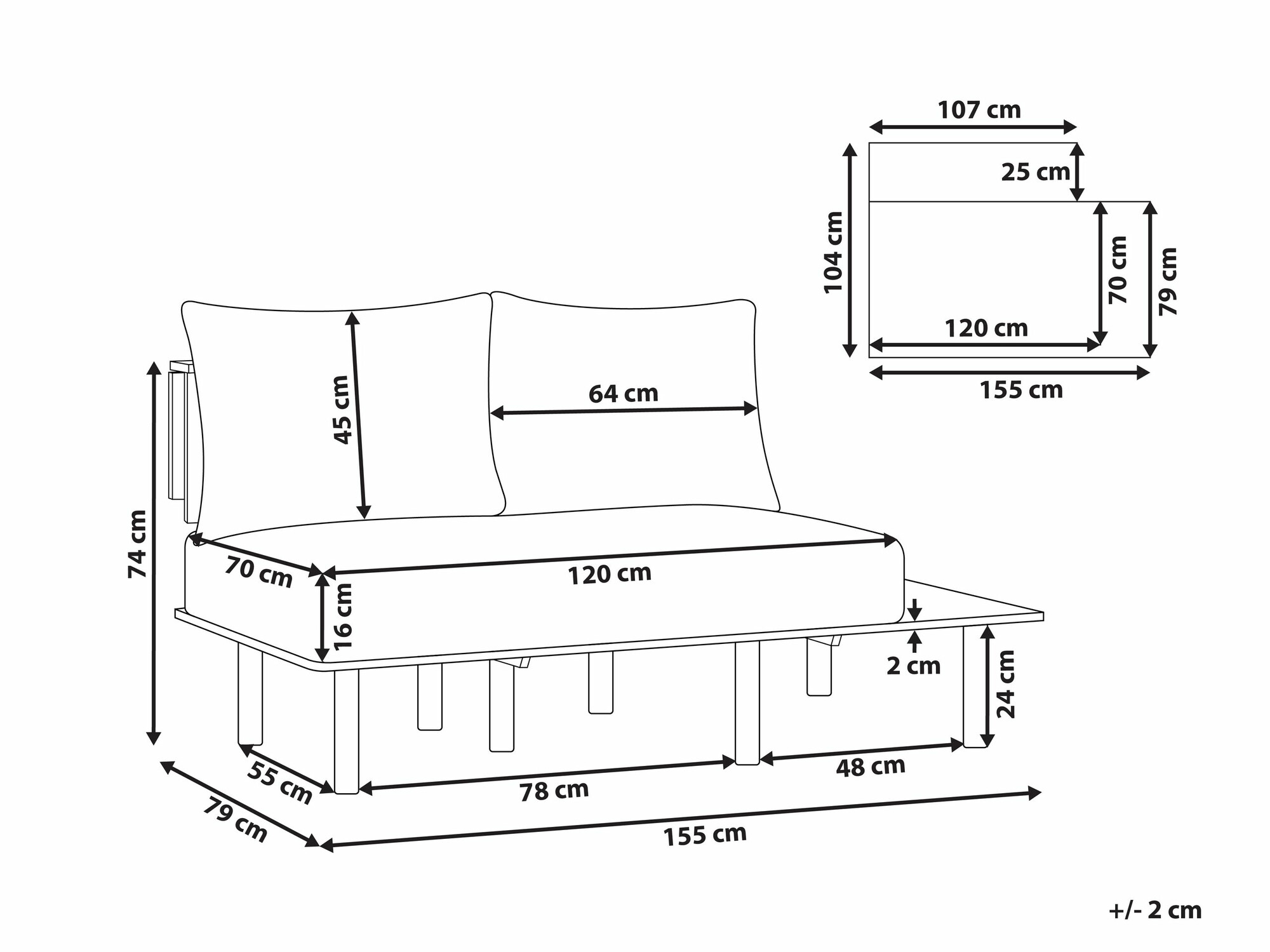 Sofa Berwyn 2211 (Plava)