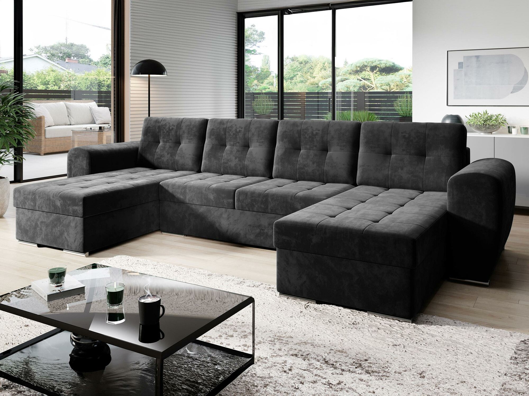 Ugaona sofa Arvada 117 (Monolith 97)