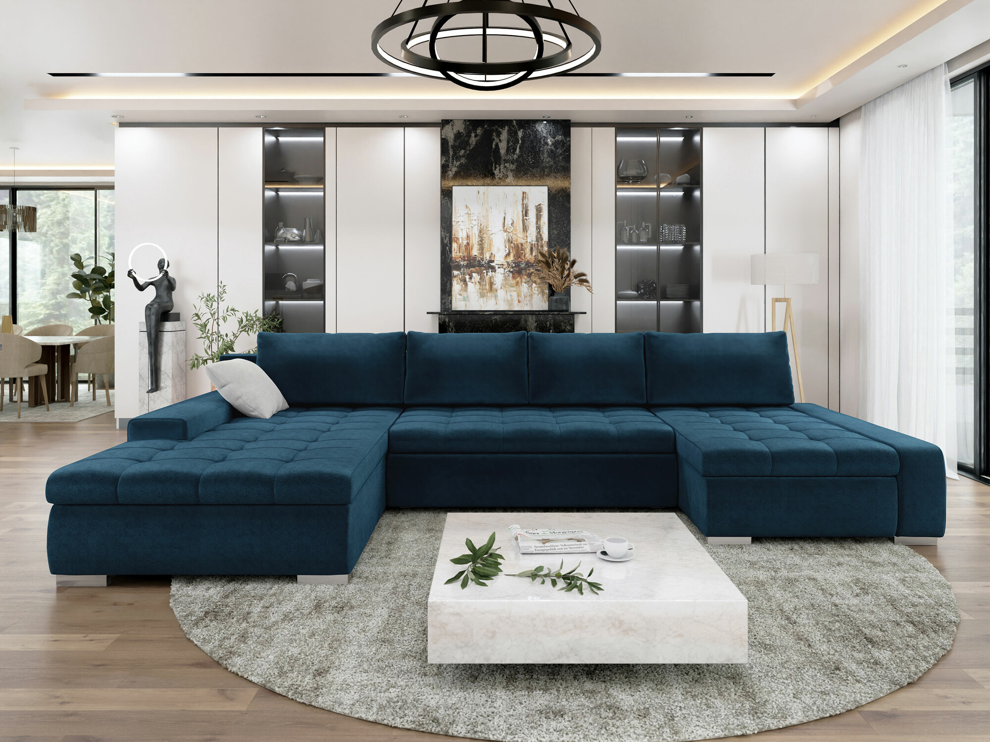 Ugaona sofa Comfivo 106 (Kronos 05 + Uttario Velvet 2973)