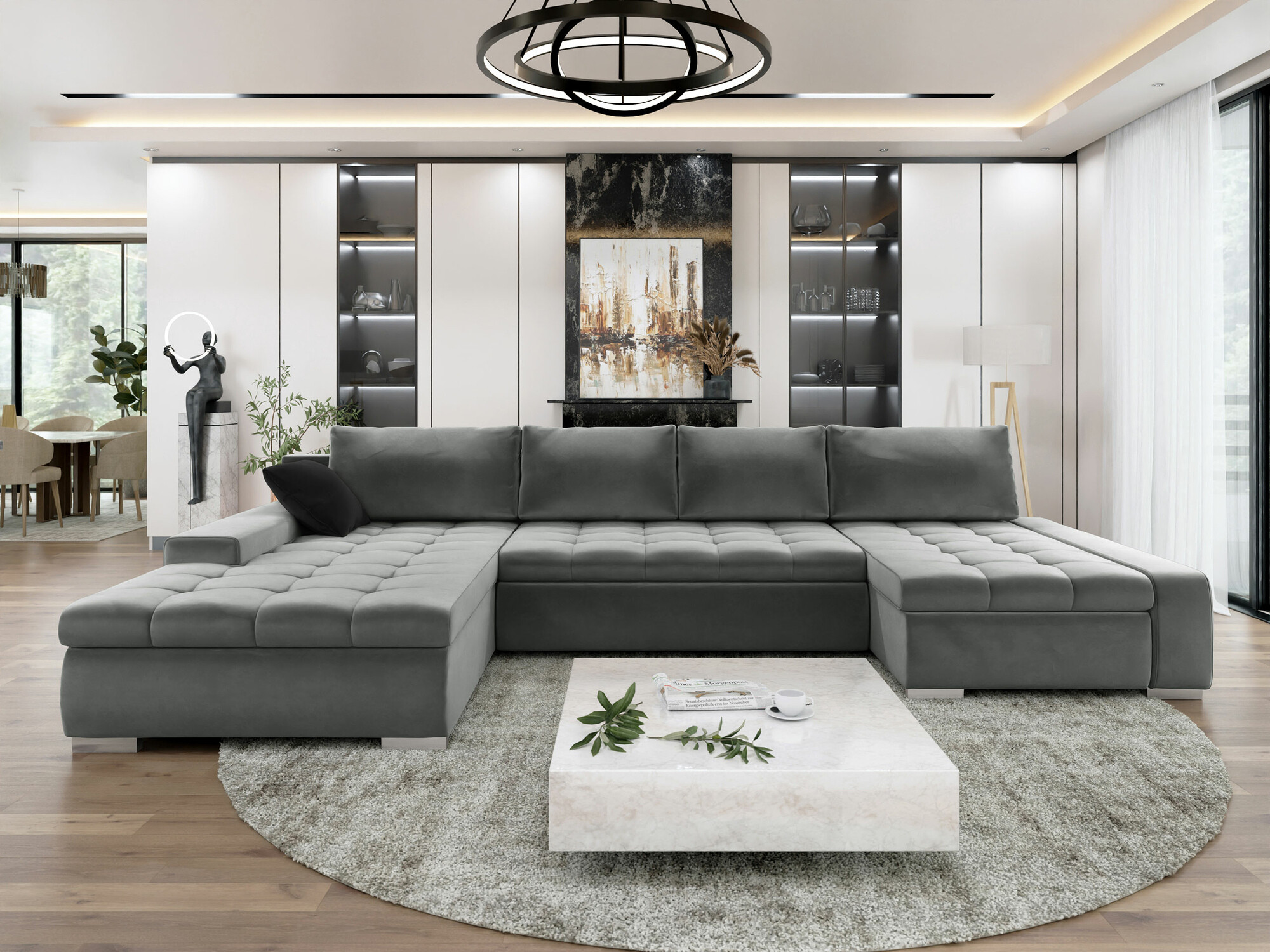 Ugaona sofa Comfivo 106 (Magic Velvet 2217 + Magic Velvet 2219)