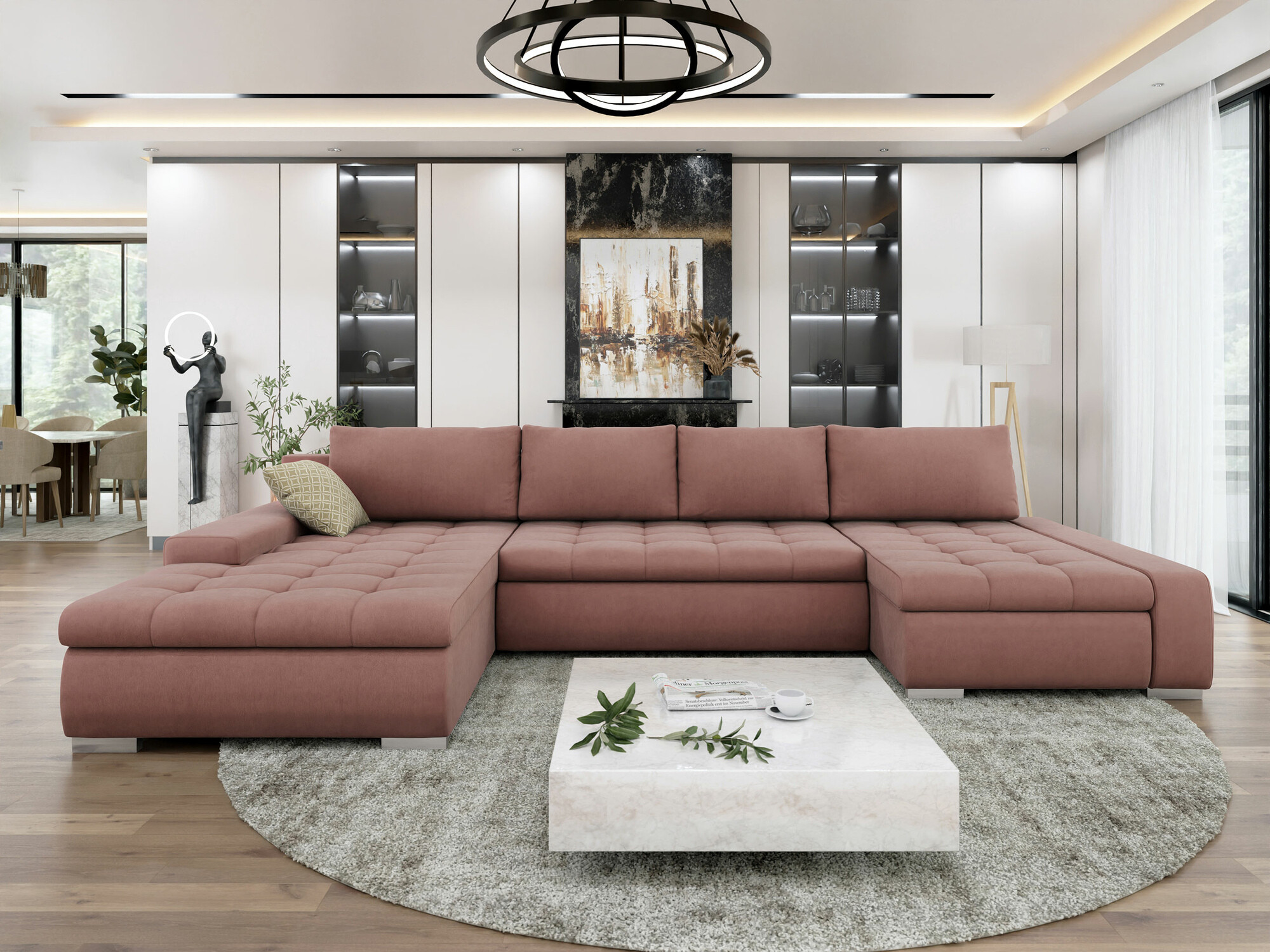Ugaona sofa Comfivo 106 (Uttario Velvet 2955 + Evo 25)