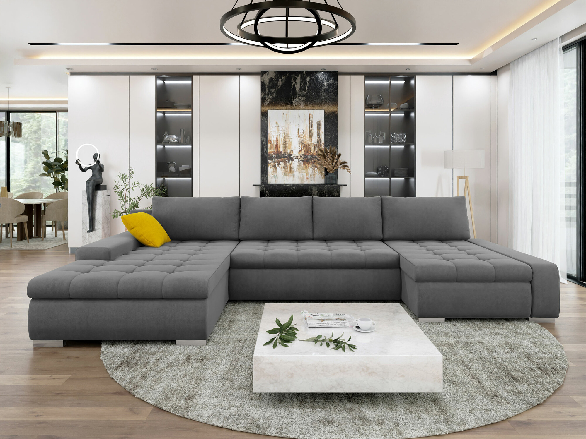 Ugaona sofa Comfivo 106 (Uttario Velvet 2971 + Uttario Velvet 2959)