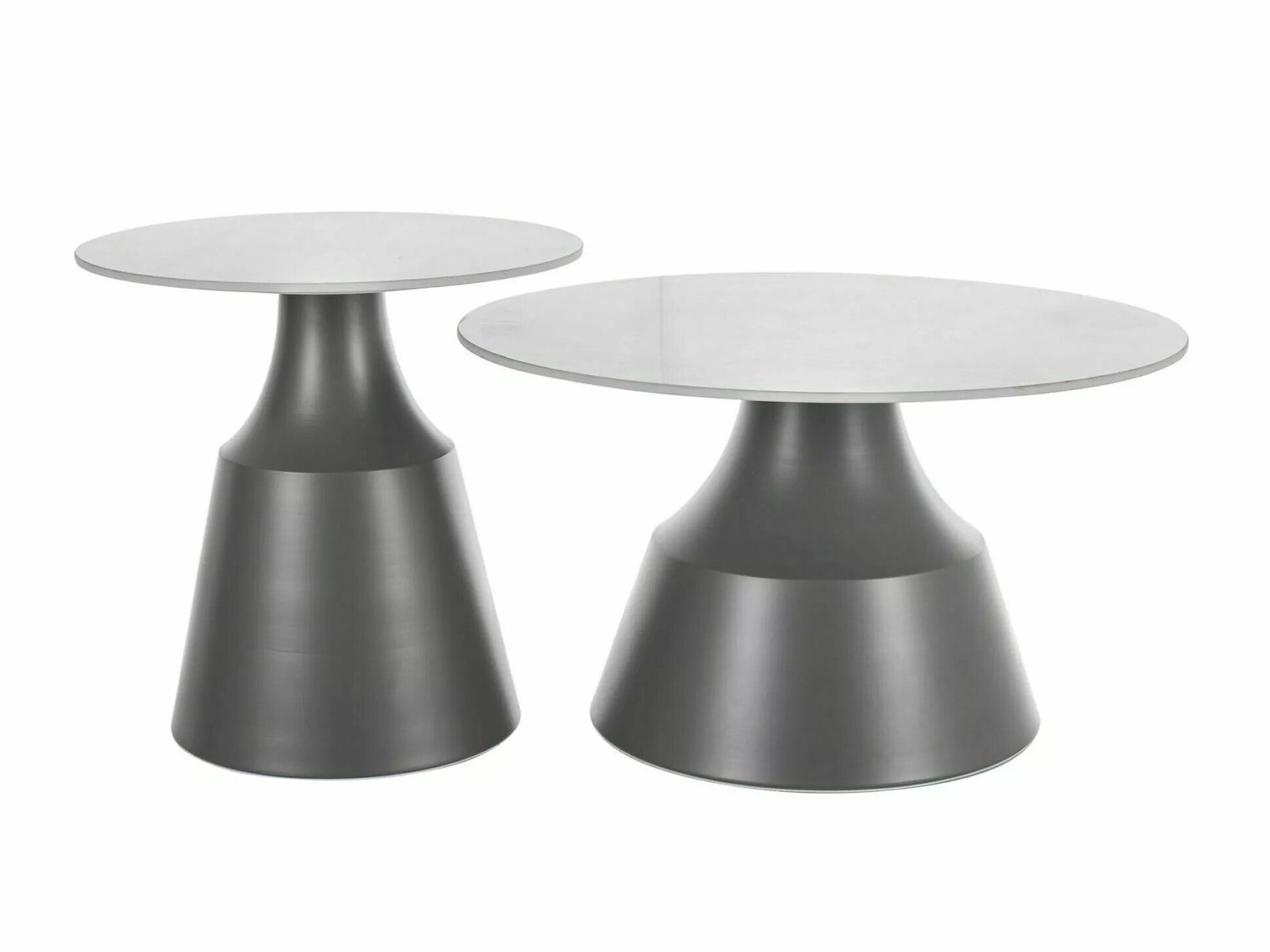 Set stočića za kafu Detroit 908 (Belo + Sivo)