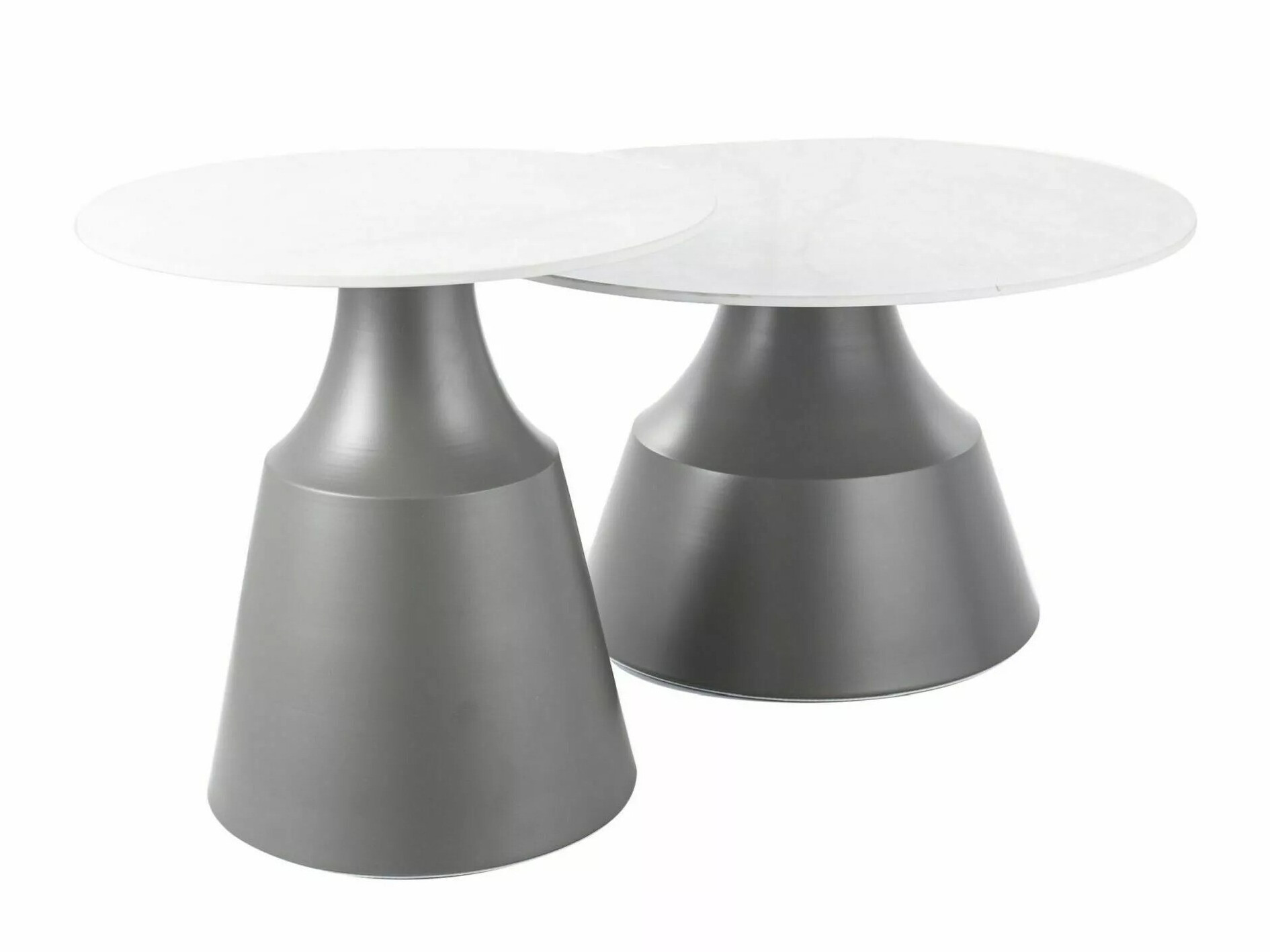 Set stočića za kafu Detroit 908 (Belo + Sivo)
