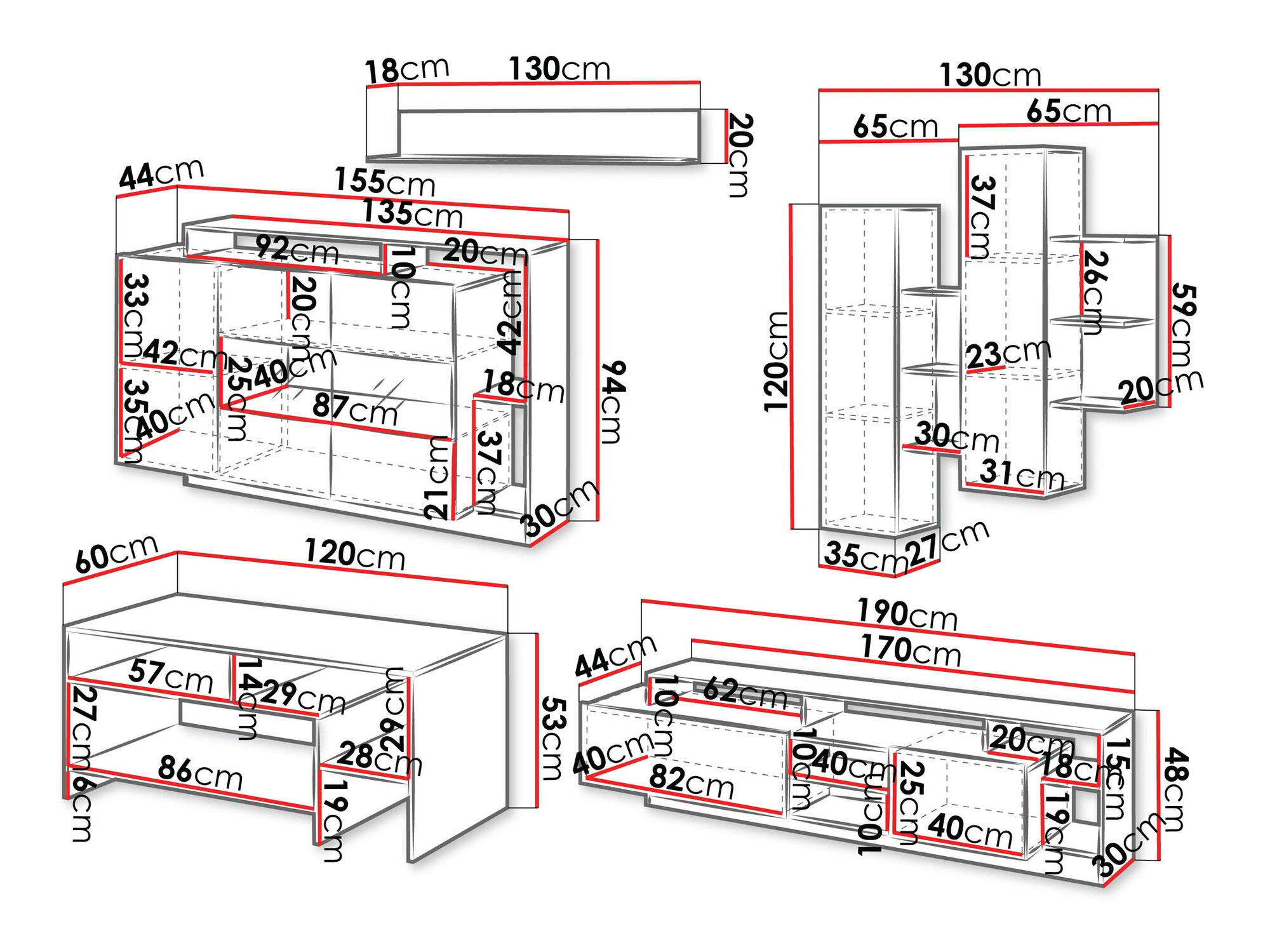 Set za dnevnu sobu Fivfivi 103