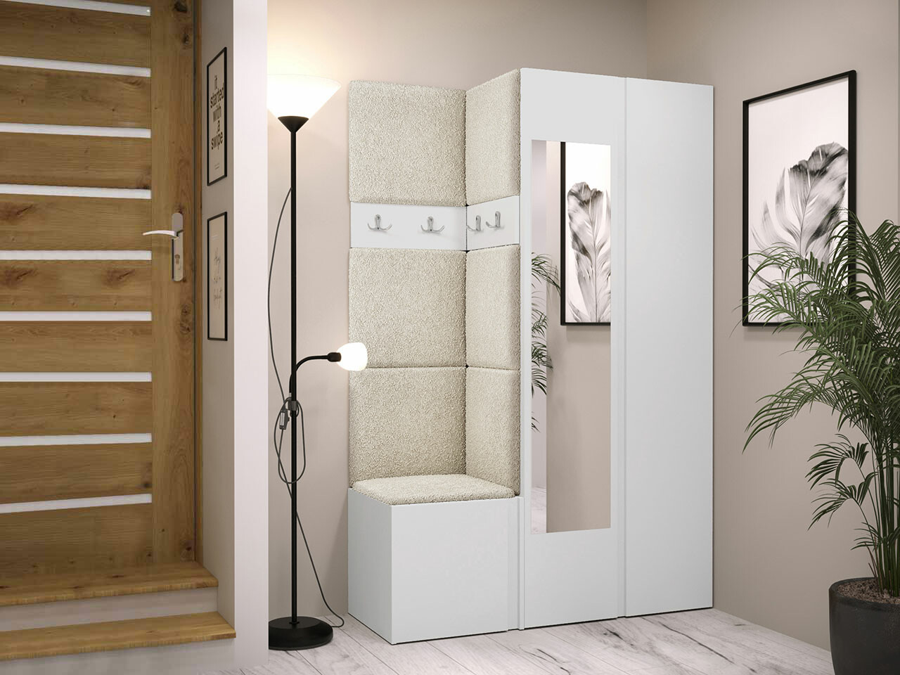 Set za hodnik Hartford 350 (Belo)