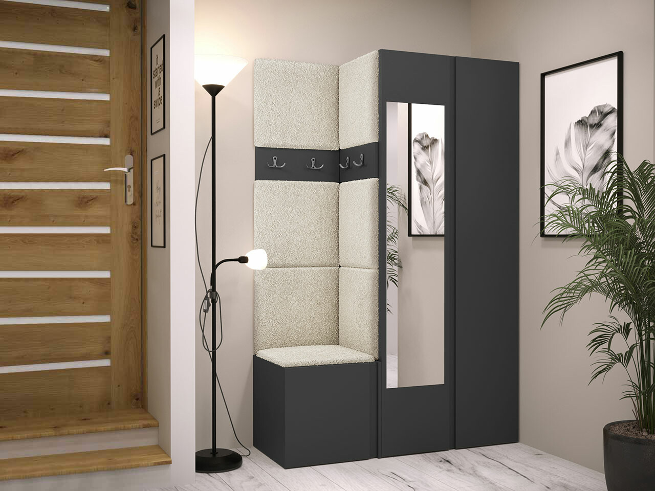 Set za hodnik Hartford 350 (Graphite)