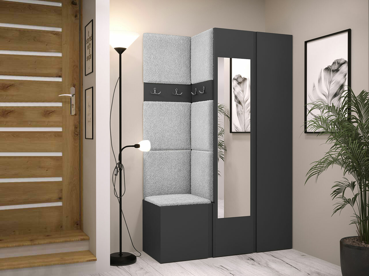 Set za hodnik Hartford 350 (Graphite)