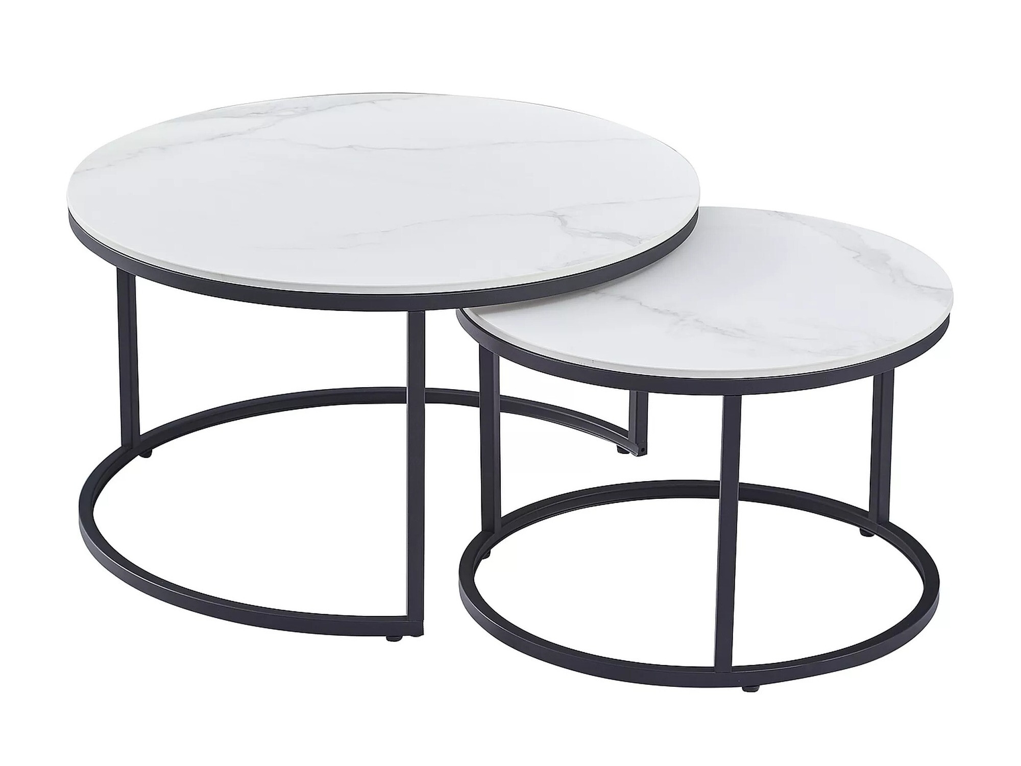 Set stočića za kafu Detroit 607 (Beli mermer)