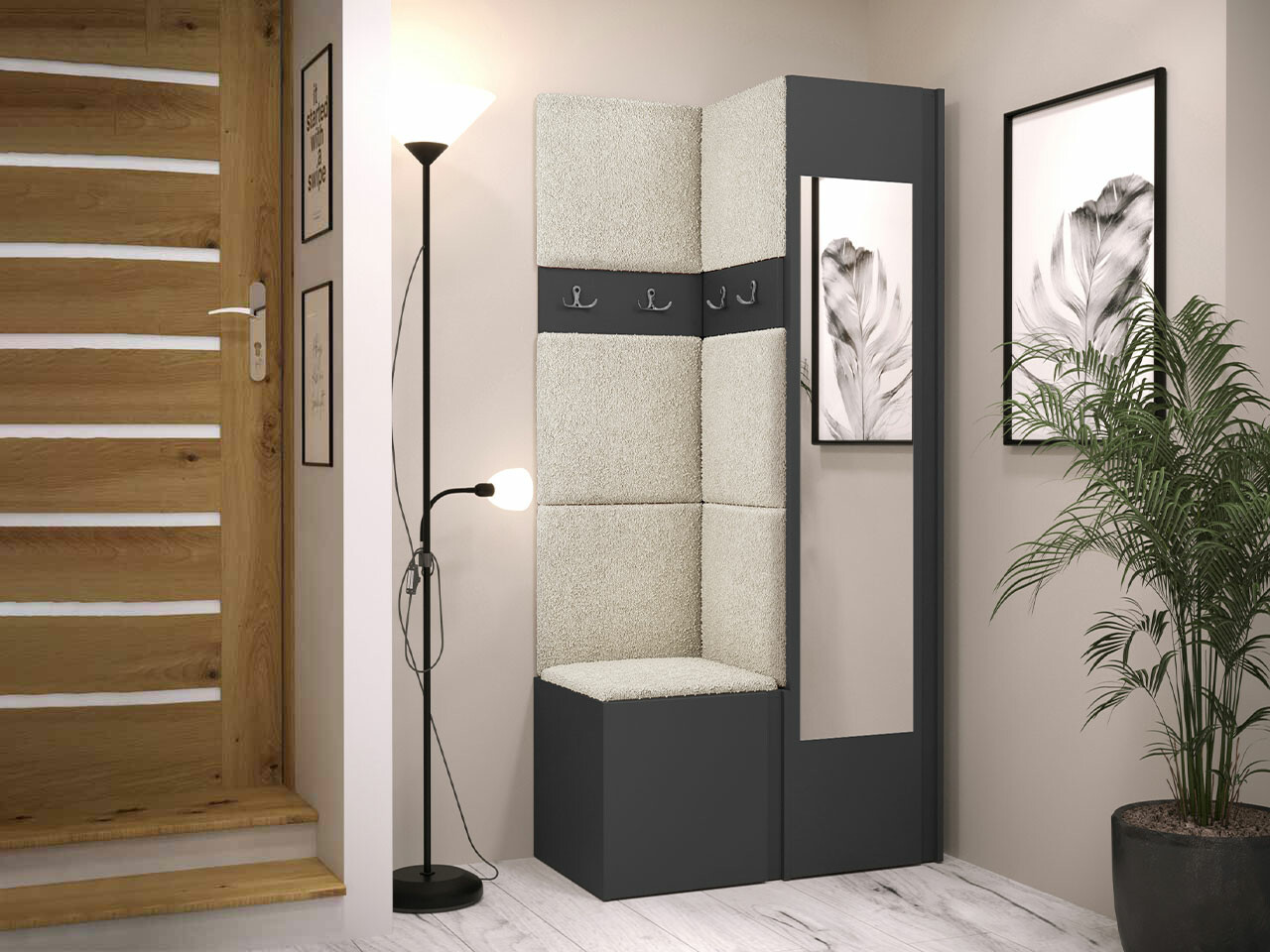 Set za hodnik Hartford 354 (Graphite)