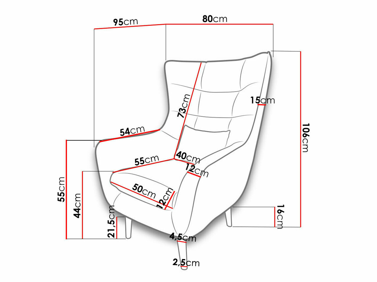 Fotelja Comfivo 204 (Aston 8)