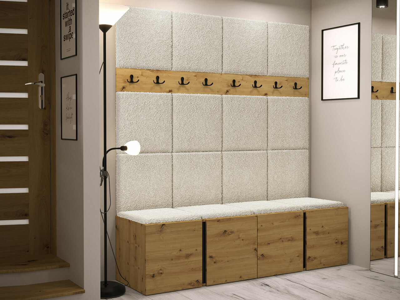 Set za hodnik Hartford 268 (Artisan hrast)