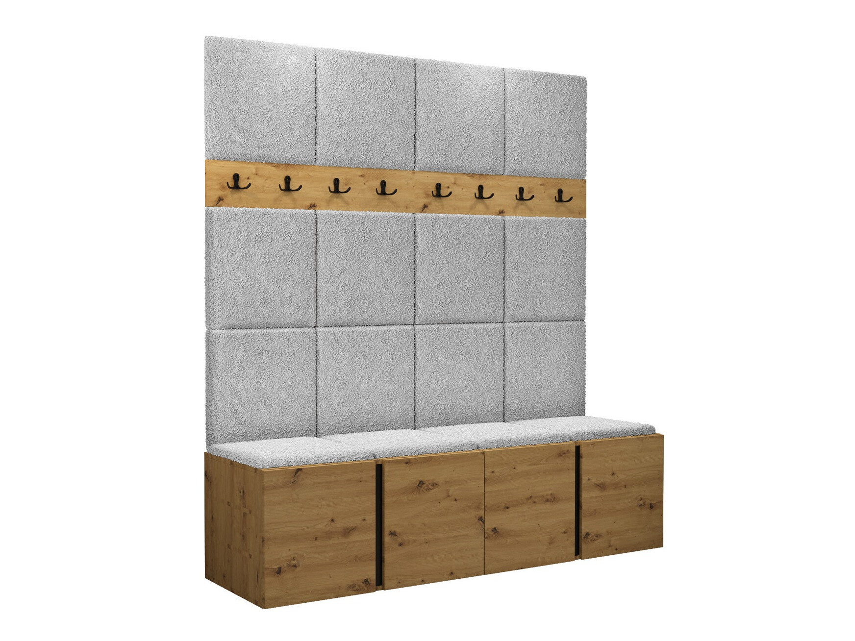 Set za hodnik Hartford 268 (Zanatski hrast)