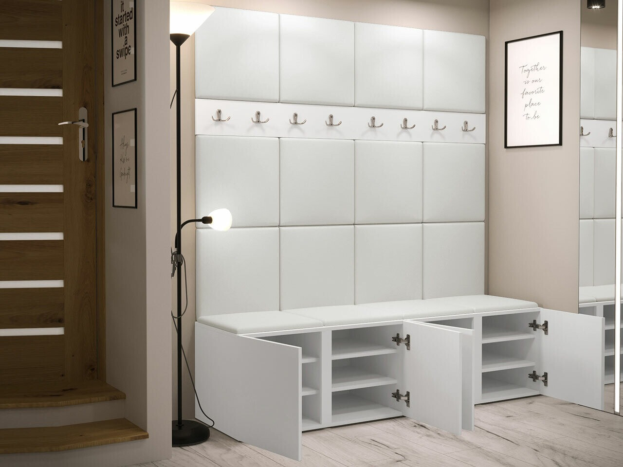 Set za hodnik Hartford 268 (Zanatski hrast)