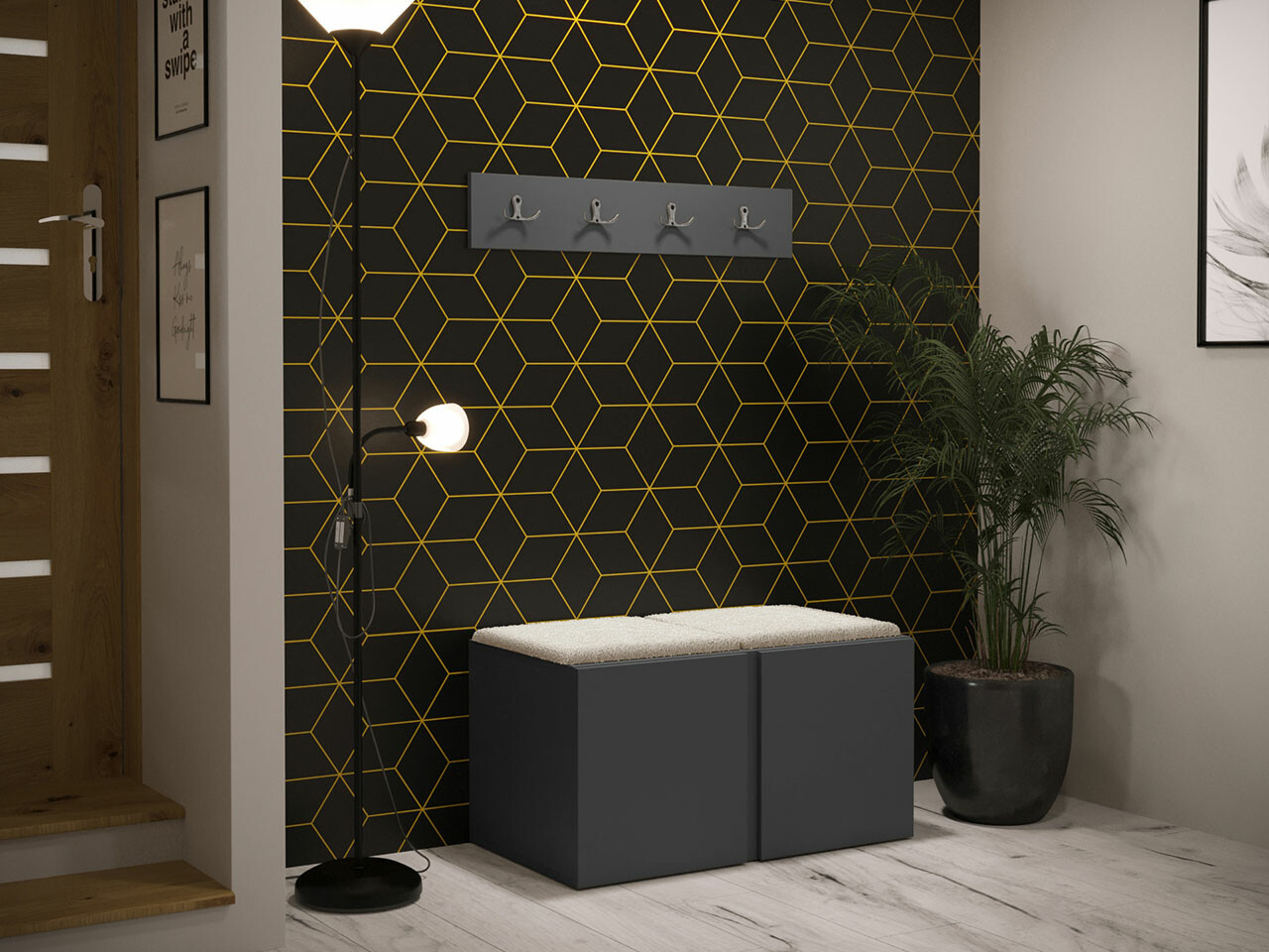 Set za hodnik Hartford 275 (Graphite)