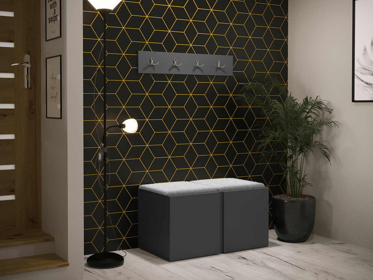 Set za hodnik Hartford 275 (Graphite)