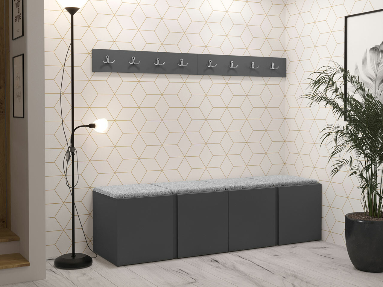 Set za hodnik Hartford 276 (Graphite)