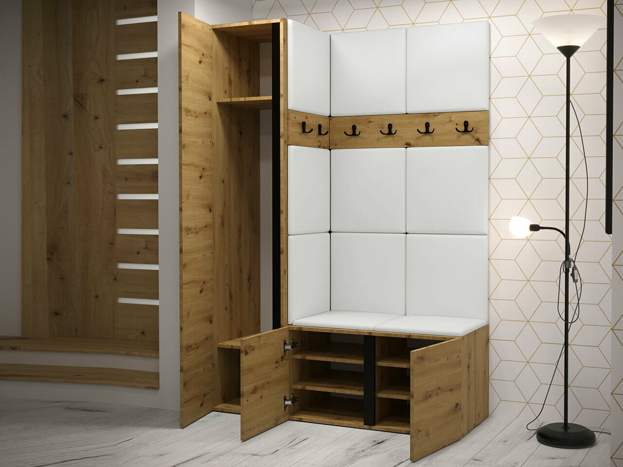 Set za hodnik Hartford 277 (Belo)