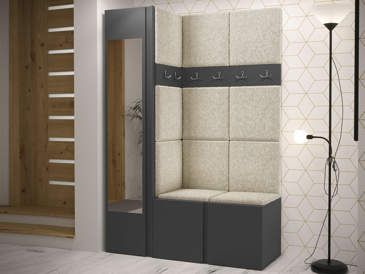 Set za hodnik Hartford 277 (Graphite)