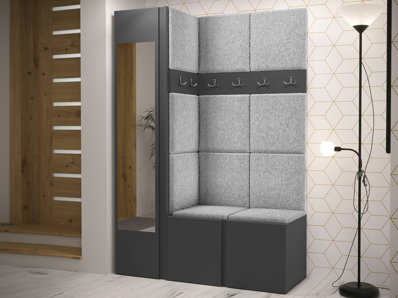 Set za hodnik Hartford 277 (Graphite)