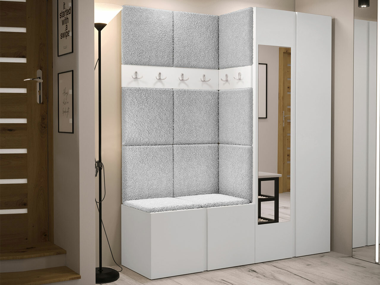 Set za hodnik Hartford 278 (Belo)