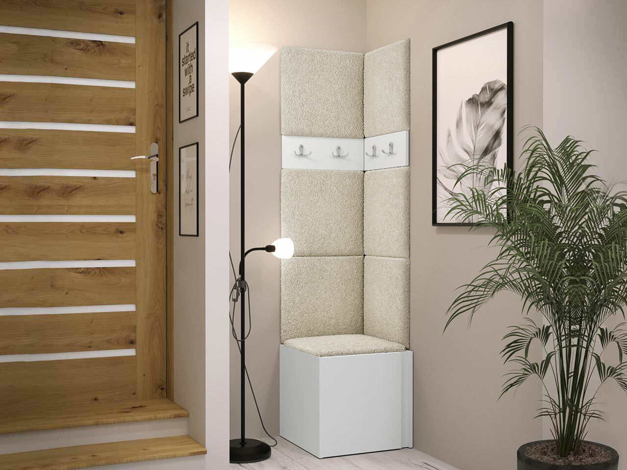 Set za hodnik Hartford 347 (Belo)