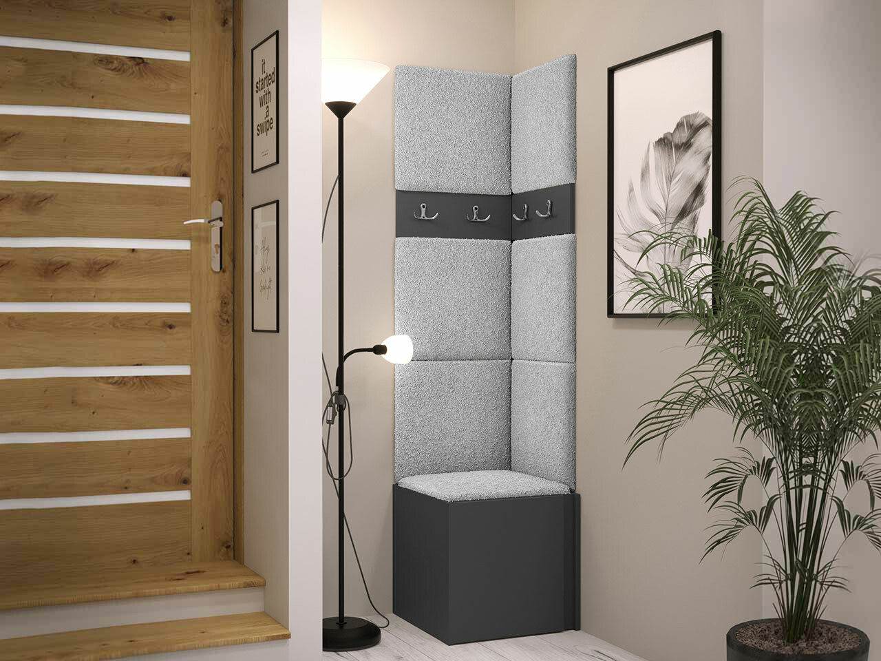 Set za hodnik Hartford 347 (Graphite)