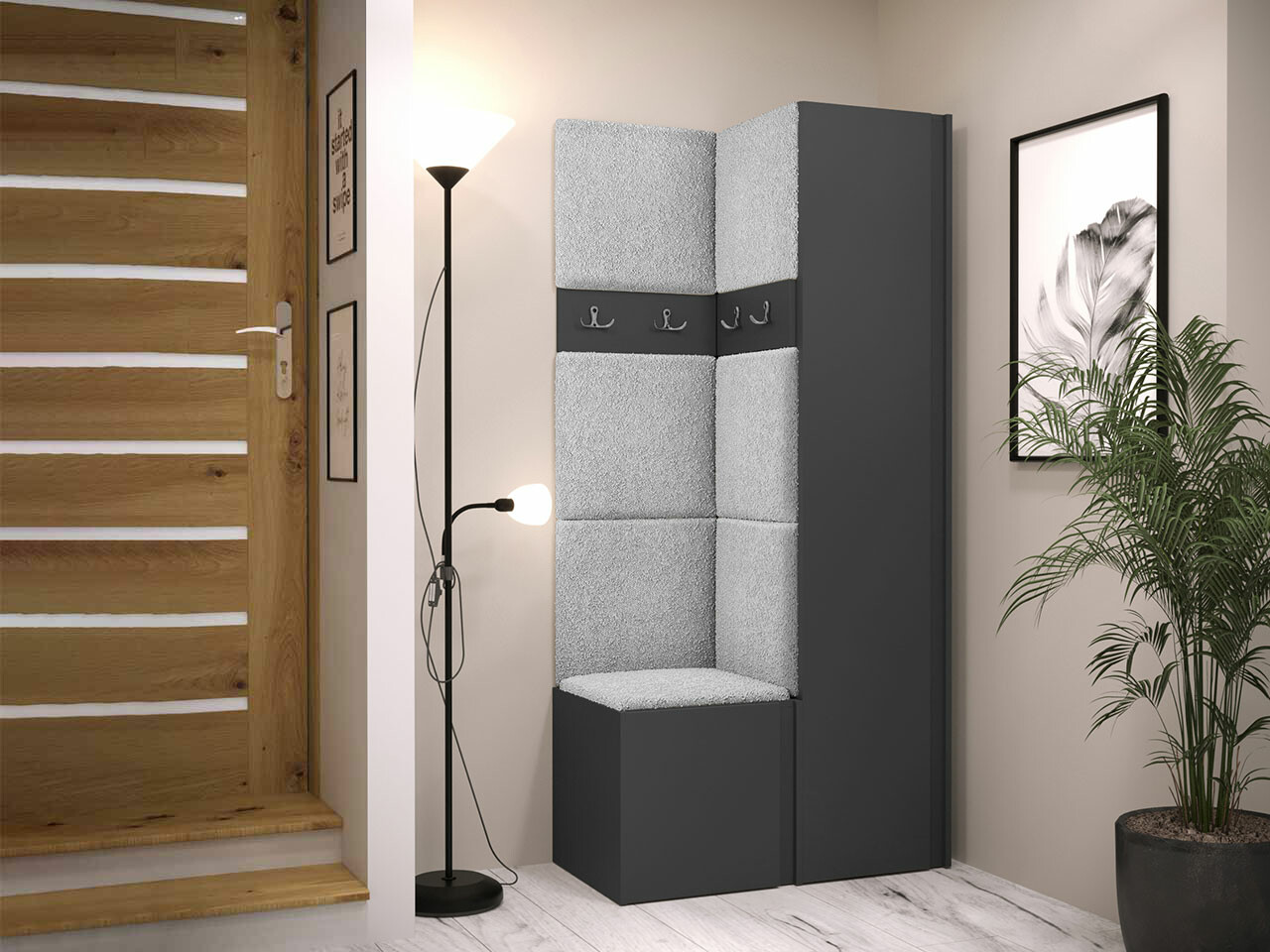 Set za hodnik Hartford 348 (Graphite)