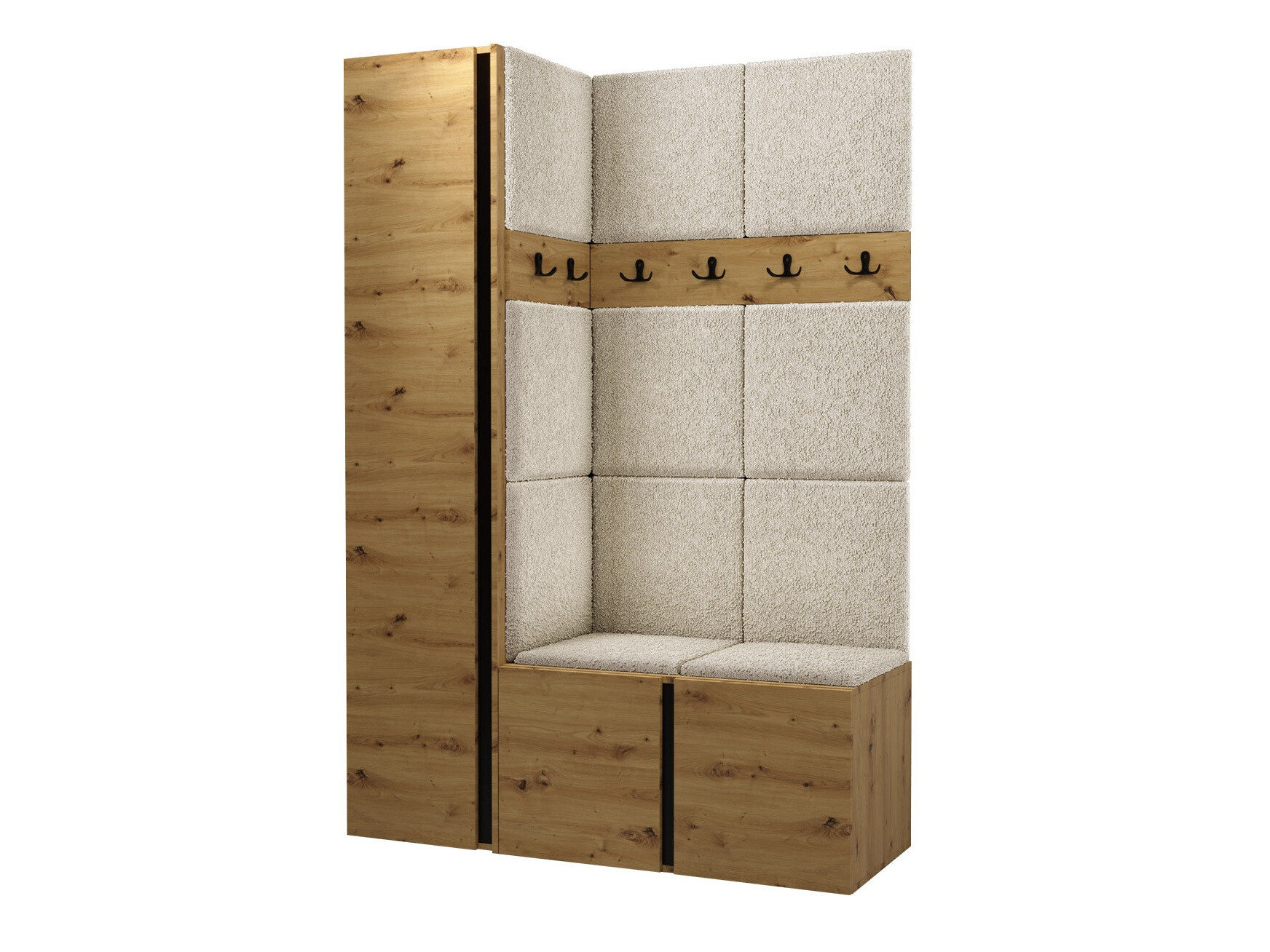 Set za hodnik Pinis IX (Artisan hrast)