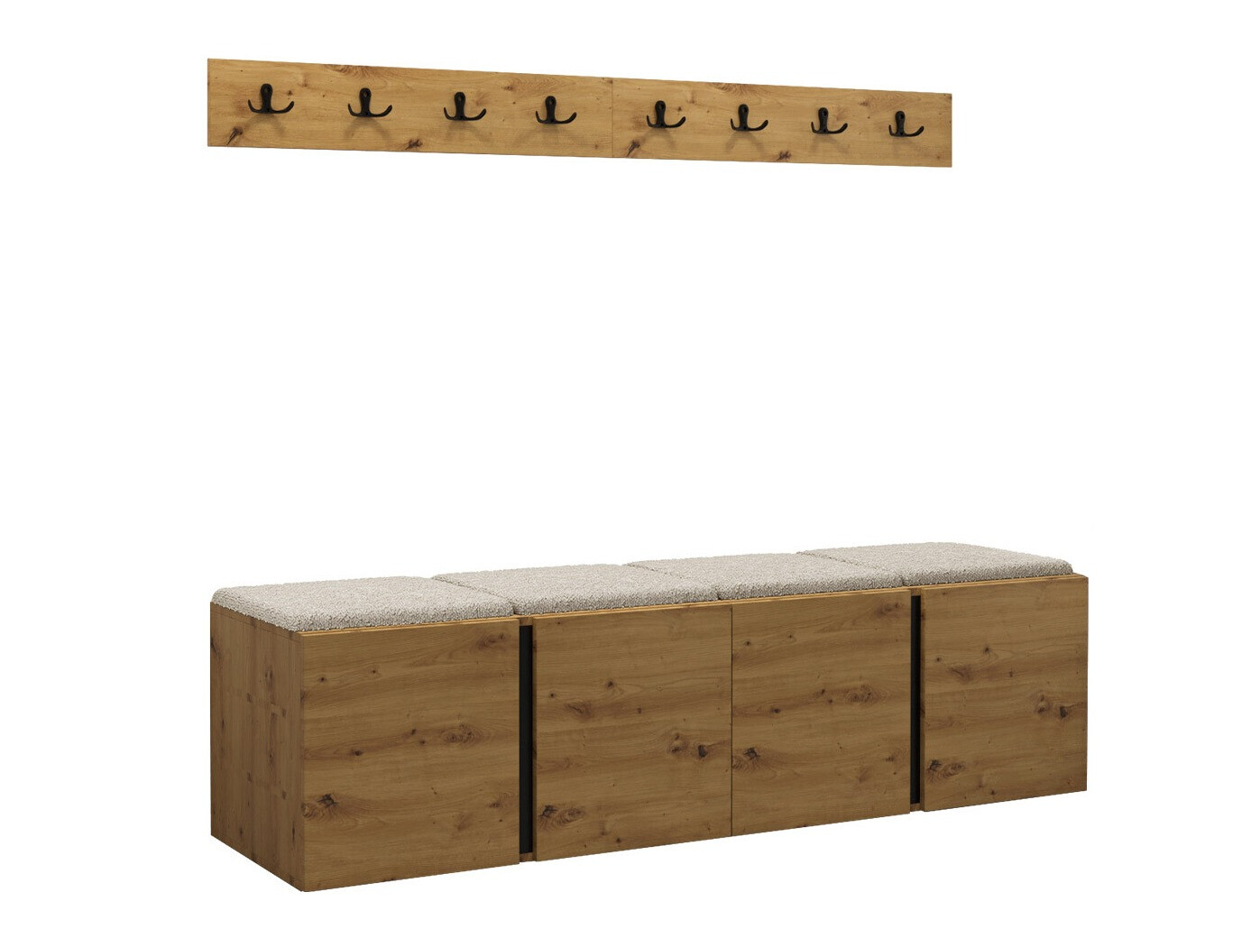 Set za hodnik Pinis VII (Artisan hrast)