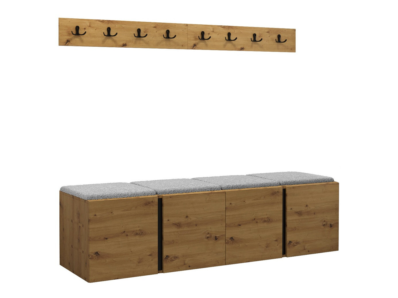 Set za hodnik Pinis VII (Artisan hrast)