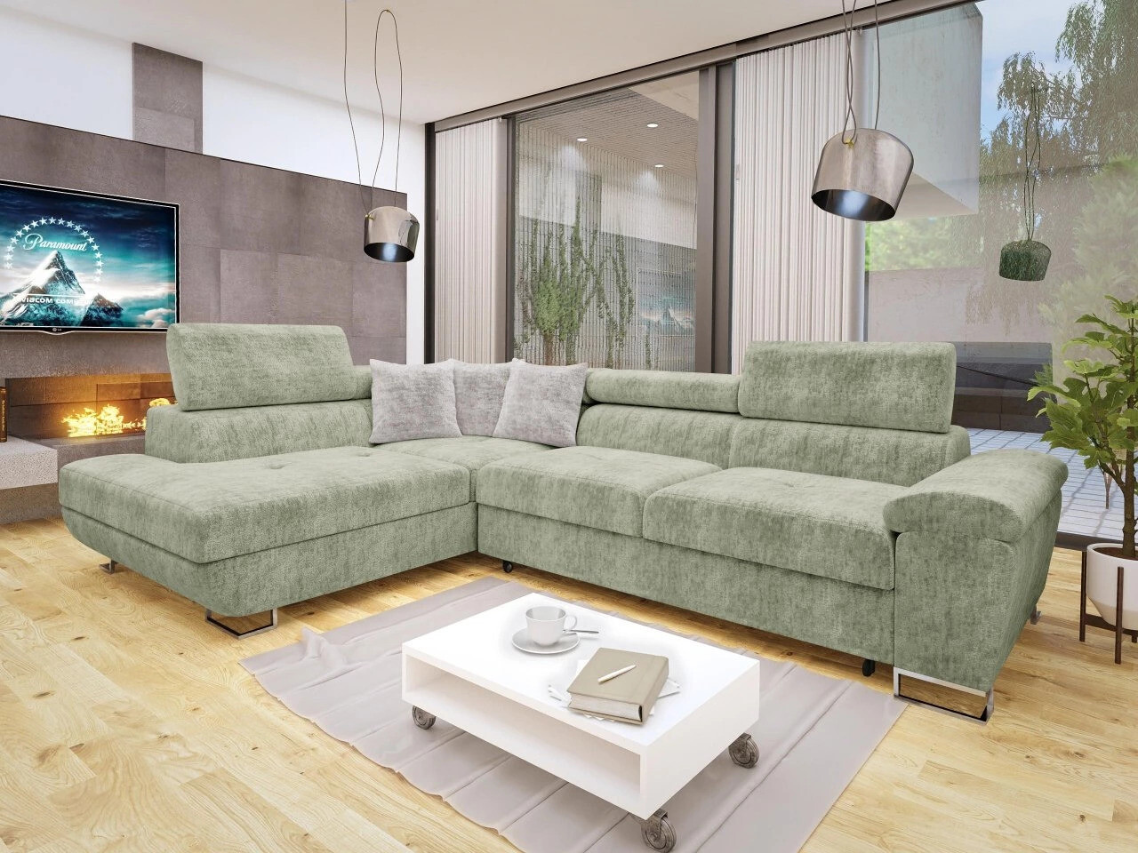 Ugaona sofa Comfivo 166 (Miu 2049 + Miu 2059)