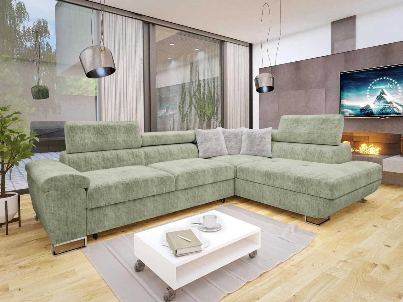 Ugaona sofa Comfivo 166 (Miu 2049 + Miu 2059)