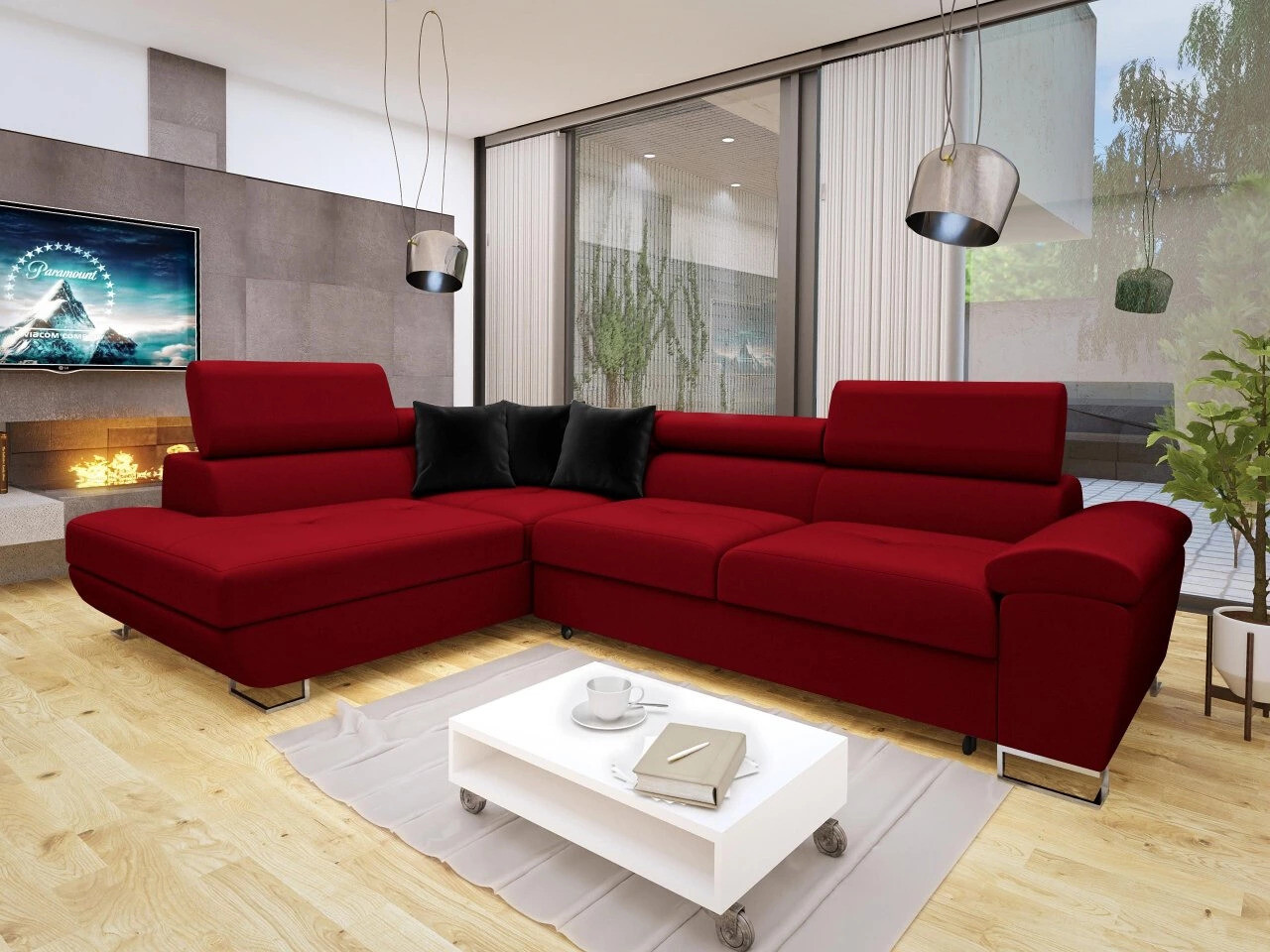Ugaona sofa Comfivo 166 (Venus Velvet 2926 + Magic Velvet 2219)
