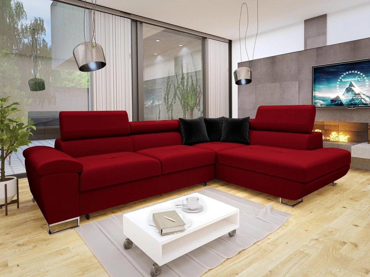 Ugaona sofa Comfivo 166 (Venus Velvet 2926 + Magic Velvet 2219)