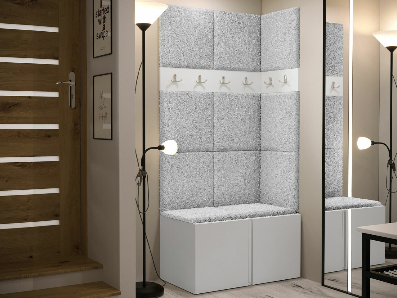 Set za hodnik Hartford 264 (Belo)