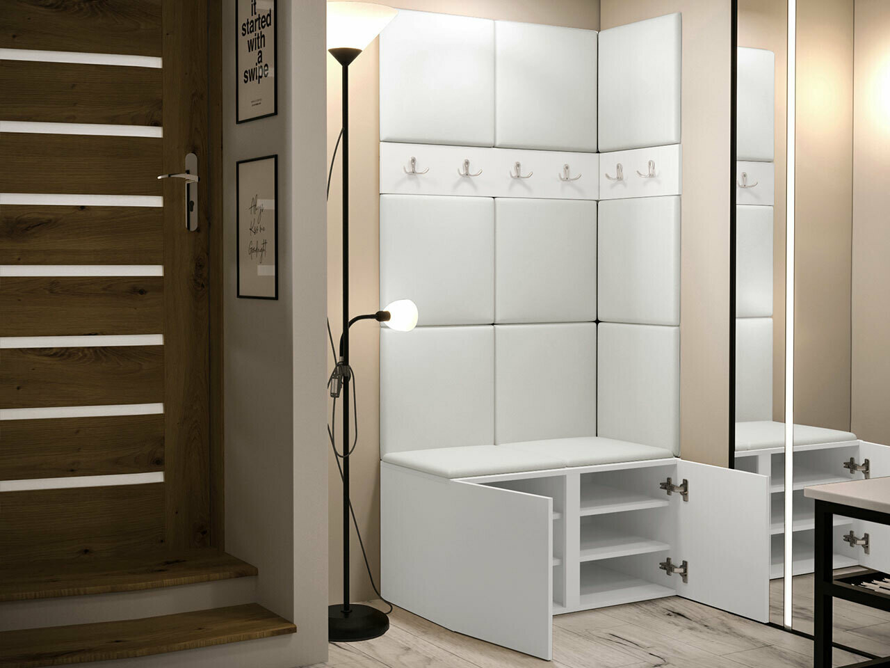 Set za hodnik Hartford 264 (Belo)