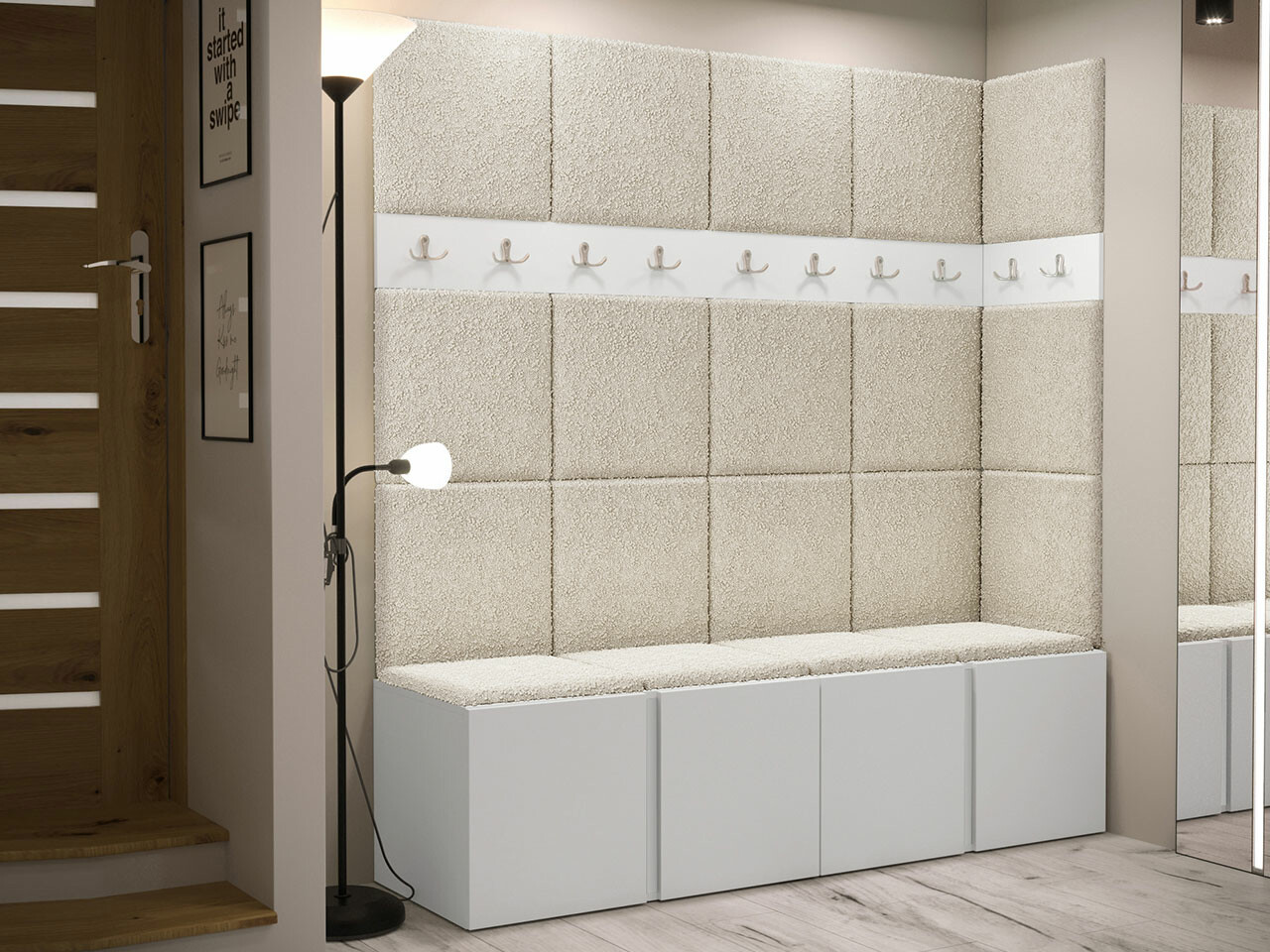 Set za hodnik Hartford 265 (Belo)