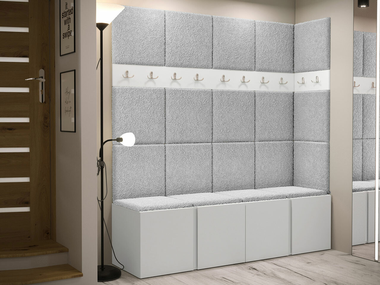 Set za hodnik Hartford 265 (Belo)