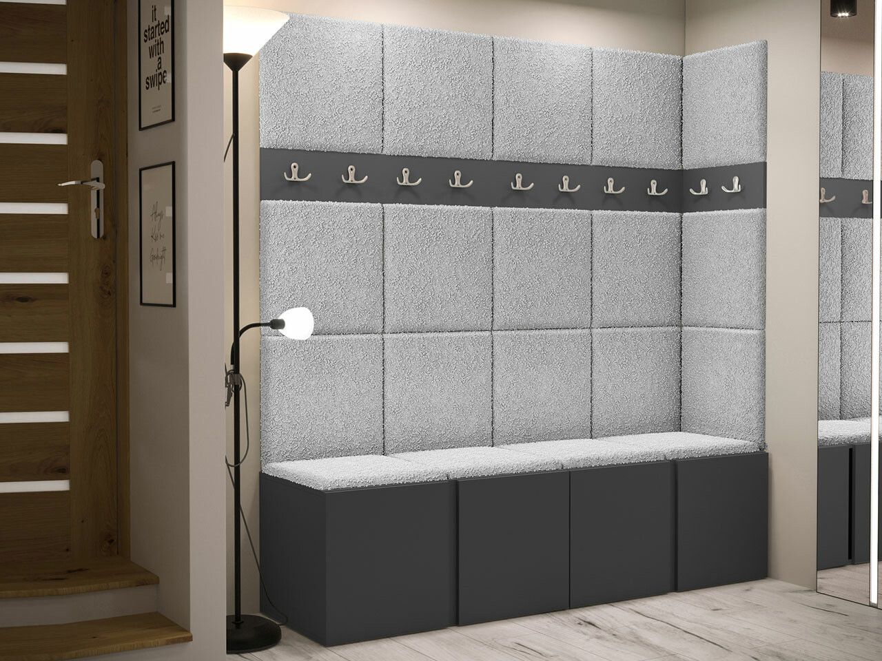 Set za hodnik Hartford 265 (Graphite)