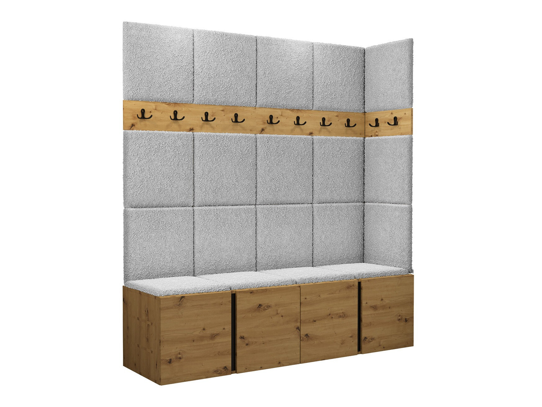 Set za hodnik Hartford 265 (Zanatski hrast)