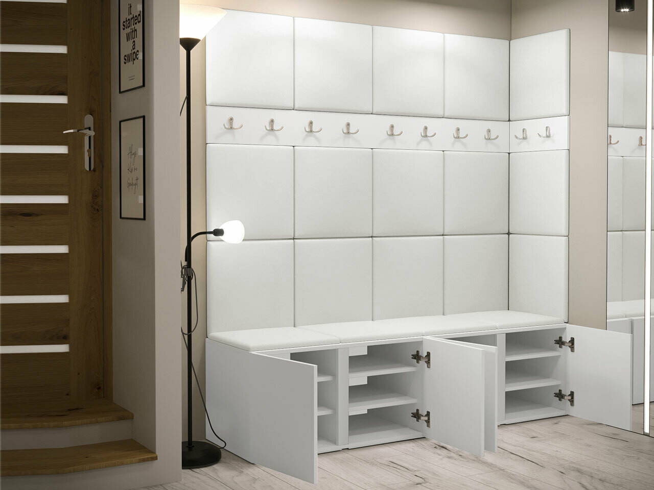 Set za hodnik Hartford 265 (Zanatski hrast)