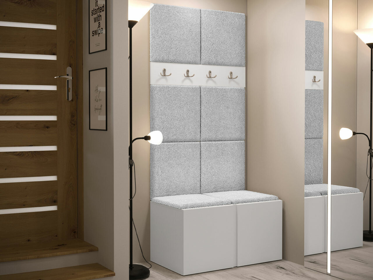 Set za hodnik Hartford 267 (Belo)